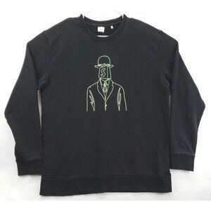 KOTN Sweatshirt Mens 2XL Black Graphic 100% Cotton Crew Neck Classic Pullover